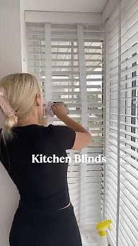 How I clean our Venetian blinds in our kitchen! #cleanwithme #cleaningmotivation