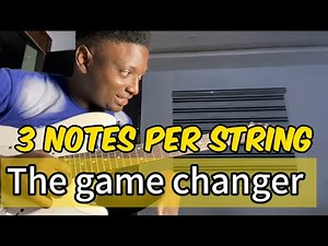 Let’s learn how to play some three notes per string pattern