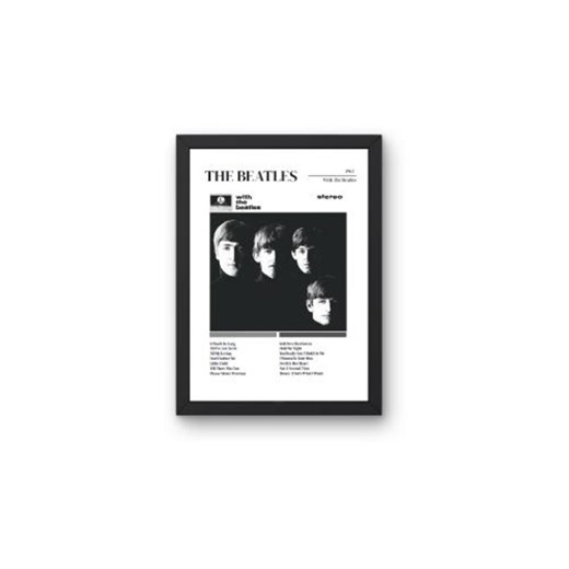 The Beatles With the Beatles 1963 Poster – Vintage Black and White Album Art - Etsy