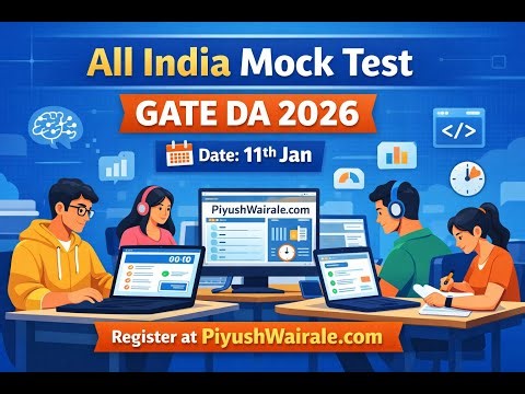 GATE DA 2026 Mock Test | Free | 11th Jan | GATE Data Science and AI AIMT #gateda