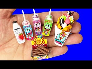 Amazing technique make mini food with polymer clay | Diy Miniature clay crafts