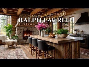 Adirondack Rustic Kitchen Inspired by Ralph Lauren’s Cozy Mountain Lodge Aesthetic