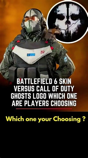Which Are You Choosing: Battlefield 6 Ghost Skin or COD Ghosts Skin?