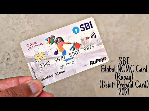 SBI Global NCMC Card (Rupay) (Debit+Prepaid Card) 2021