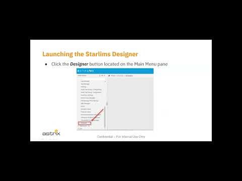 STARLIMS Configuration Course Designer Overview