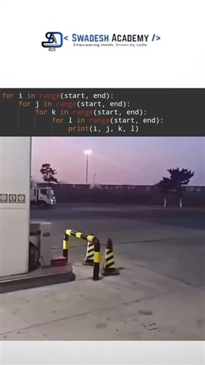 Swadesh Academy on Instagram: "This is how a nested for loop works in programming. A nested for loop means → A for loop written inside another for loop. Follow Swadesh Academy for more such coding and learning memes #programming #technology #coding #softwaredeveloper #codinglife #computerscience #knowledge #java #pythonprogramming #python #pythonprogramming #codingconcepts #learning #knowledge"
