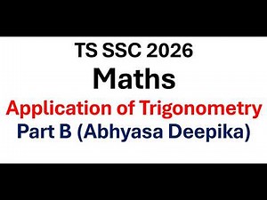 Application of trigonometry class 10. maths important questions class 10 2026 board exam. ts ssc 10