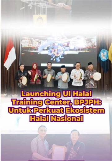 BPJPH mengapresiasi launching UI Halal Training Center sebagai langkah strategis dalam memperkuat ekosistem halal nasional. Kehadiran pusat pelatihan ini diharapkan melahirkan penyelia halal yang kompeten dan berintegritas untuk mendukung UMK memenuhi kewajiban sertifikasi halal. #BPJPH #HalalIndonesia #WajibHalalOktober2026