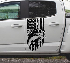 American Angler Fishing Decals Truck Rear Bed Stickers Window USA Vinyl Graphics Fisher Logo - Etsy Canada