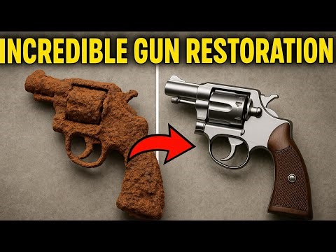 Incredible Gun Restoration: From Rusty Wreck to Shiny Revolver!