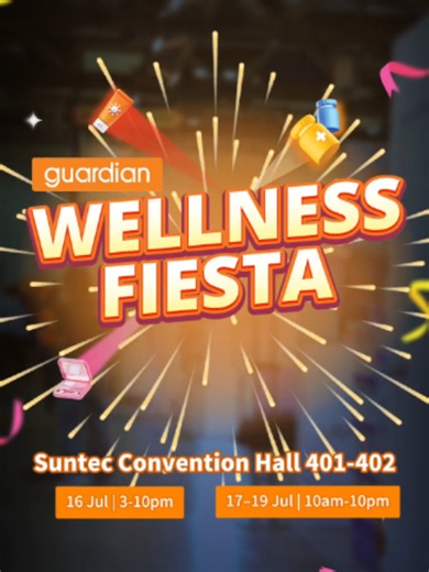 Here is your ultimate guide to unlocking the best deals and wellness perks at Guardian Wellness Fiesta 2026! 🛍️ Call your besties and head down to tick off your 3-step checklist. Enjoy exclusive offers all in one place like Buy 1 Get 2 FREE*, deals from $1.50*, and score gift-with-purchase freebies* with a minimum purchase in a single receipt. Mark your calendars and we will see you there. 🧡 Visit us at: 🏢 Suntec Convention Centre Hall 401-402 📅 16 Jul (3-10pm), 17–19 Jul (10am-10pm) FREE EN