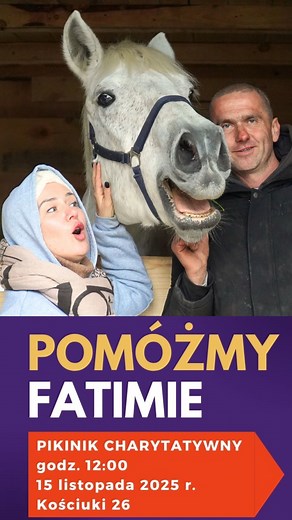 3.6K views · 81 reactions | Fatima ma raka kopyta. Opiekuje się nią Stowarzyszenie Ku Dobrej Nadziei. 15 listopada organizowany jest piknik charytatywny, z którego dochód zostanie przeznaczony na leczenie Fatimy. Impreza rozpocznie się o godz. 12:00. Adres: Kościuki 26, niedaleko Białegostoku. Więcej szczegółów w komentarzu. | Czaban robi raban | Facebook