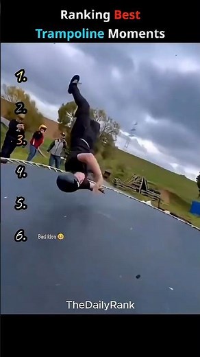 Trampoline Fails Ruined By Sound Effect😂​ #shorts ​