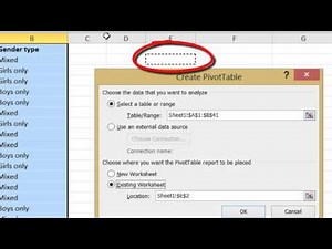 Cross Tabulation or Two way pivot table in Excel
