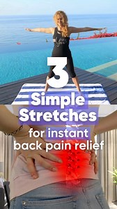 🌟 Back pain relief in 3 easy stretches! 🌟 Stop suffering from back pain and try these easy moves for a pain-free day! 💥These moves will have you saying, “Ahhh!” in no time. 🧘‍♀️ #fitnessreels #exerciseismedicine #stretchingexercises | Fabulous50s