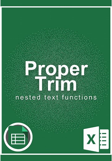 Proper Trim Function in Excel Tutorial