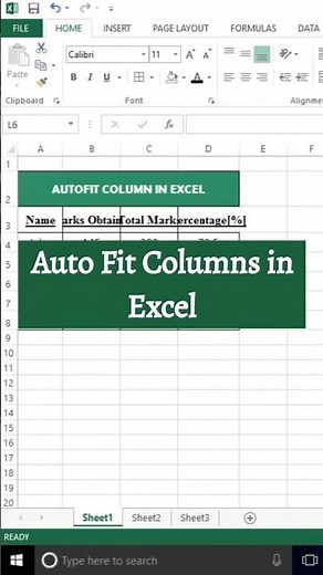 How to Auto Fit Columns in Excel | Adjust Column Width Easily | Excel Tips & Tricks” ✅ #excel #short