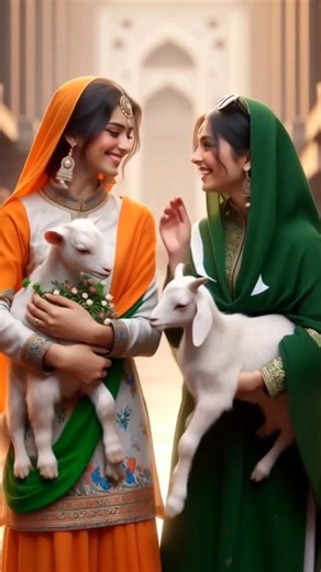 India🇮🇳 vs 🇵🇰pakistan Goat Race 🔥#ai #india #pakistan #youtubeshorts #shorts