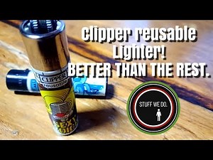 CLIPPER lighter: A truly reusable lighter (gas, flint and spark wheel) This is the best option!