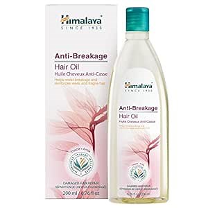 Himalaya Anti-Breakage Hair Oil with Thistle and Amla for Damaged Hair and Split Ends 6.76 oz (200 ml)