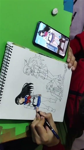drawing #highriseinvasion anime character yuri honjo #viralvideo