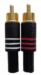 [Hot Item] RCA Connector Plug with Spring for Audio
