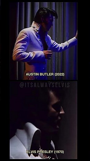 Las Vegas Stage Entrance - Elvis Presley (1970) vs. Austin Butler (2022)