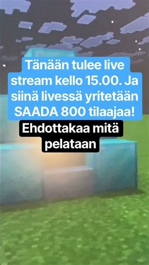 Live stream kello 15.00!