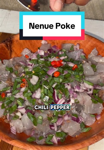 This is what I do when there’s no food in the fridge. Made some nenue poke with fresh ingredients. #catchandcook #spearfishing #nenue #poke #hawaii