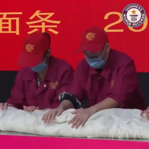 504K views · 3.2K reactions | Making the world's longest noodle  | Guinness World Records | Facebook