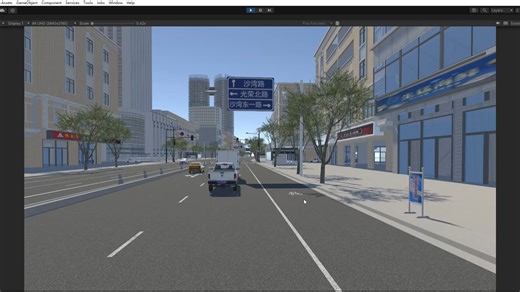 unity城市交通流仿真系统