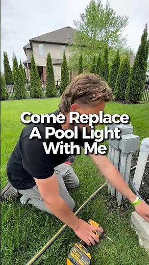come replace a pool light with me