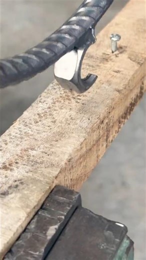 Making a Nail Puller Die Using Rod and Nut 👍 Handmade Metal Tool 👍 #handmade #craft #skills