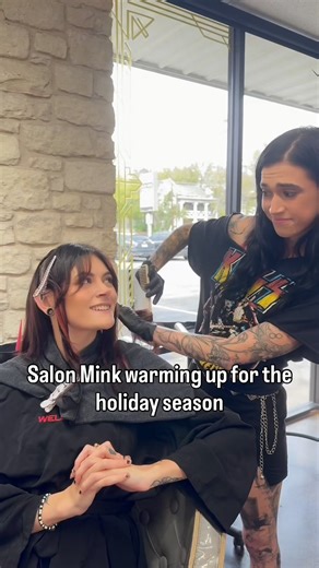 Come get your holiday hair at Salon Mink!! #salon #holiday #hairsalon #hairstylist #sanmarcos #texas #hair | MINK