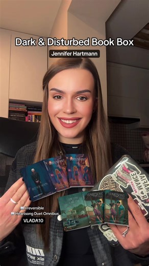 That’s why ❤️ NOW LIVE – @dark & disturbed truly created a work of art with this box. Featuring Jennifer Hartmann, this special edition set includes: 🖤 Heartsong Duet Omnibus 🖤 Irreversible (with Chelley St. Clair) Book bundle: $100 VLADA10 to save some 💸 If you love your books dark, emotional, and display-worthy… this one belongs on your shelf 🖤📚 #bookrecommendations #bookrecs #booktok #specialedition #jenniferhartmann