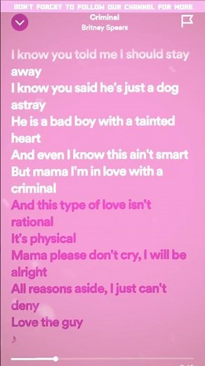Britney Spears - Criminal (Lyrics)