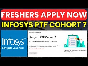 Infosys Springboard Cohort 7 | Deadline Oct 12 | Freshers Apply Now | Internship for Women 2025