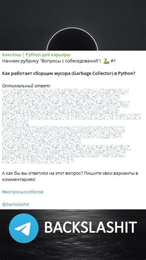 ТГК Бэкслэш Карьера Python #python #it #бэкслэш