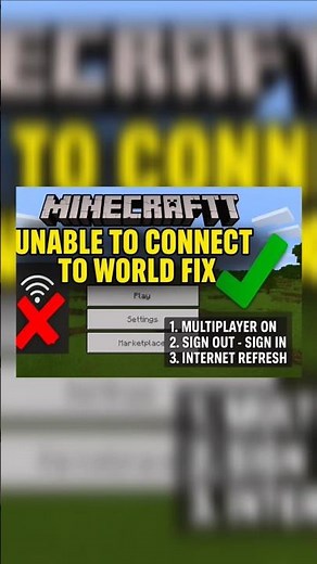 Minecraft Unable to Connect to World Fix (100% Working)