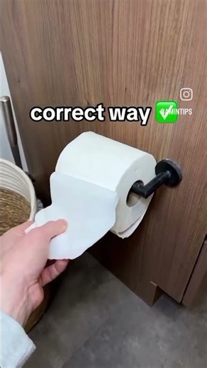 Wrong Way vs Correct Way To Hang Toilet Paper ❌✅