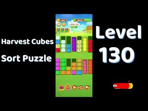 Harvest Cubes Sort Puzzle Level 130 Walkthrough 🌽🧠 | Relaxing Sort Game | Go Answer