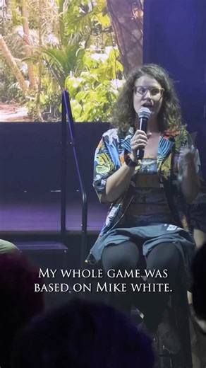 29K views · 155 reactions | Mike White’s million-dollar run inspired her and she turned it into a strategy of her own.  Liz Wilcox brought her business brain to Survivor 46. Watch how Mike White shaped her game. This was part of the White Lotus Improv show held in Atlanta. Check them out! #survivor #mikewhite | All Winners Survivor | Facebook