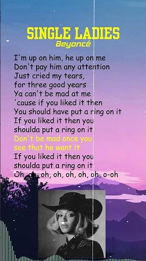 Beyoncé - Single Ladies (Lyrics) #shorts