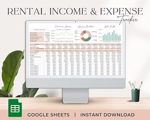 Rental Income and Expense Tracker Income Statement Spreadsheet Property Management Rental Property Bookkeeping Rental Host Google Sheets - Etsy