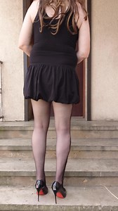 10K views · 148 reactions | Black high heels, patyhose, mini dress, long legs. | Sissymaid Pl | Facebook