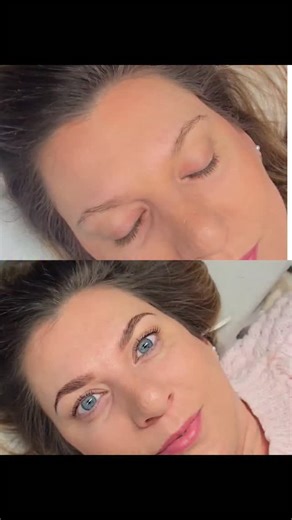 Horváth Gréta on Instagram: "Előtte és utána💘 Valentinos Juditom járt nálam, Frida full szemöldök és Glam Doll pilla volt ma a menü. Sokat számít egy szép szemöldök és pilla. Mondjuk akinek ilyen szép a szeme😍 Bejelentkezés privát üzenetben, 17. Kerület Faceland x Szépség Bázis #reklám"