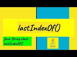 lastindexOf Java ||Beginner Tutorial Java||Java tutorial beginners||lastIndexOf() method in Java