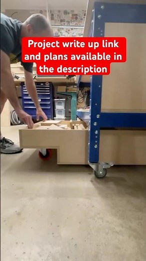 Rolling storage bins for your Kreg Universal workbench