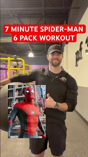 7 Minute Routine for a Spider-Man 6 Pack | #fitness #spiderman #marvel #workout