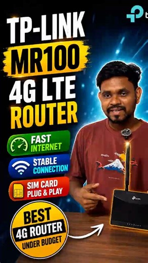 TP-Link MR100 Review ⚡ Best 4G LTE WiFi Router Under Budget? 🔥 #Shorts #tech #wifi